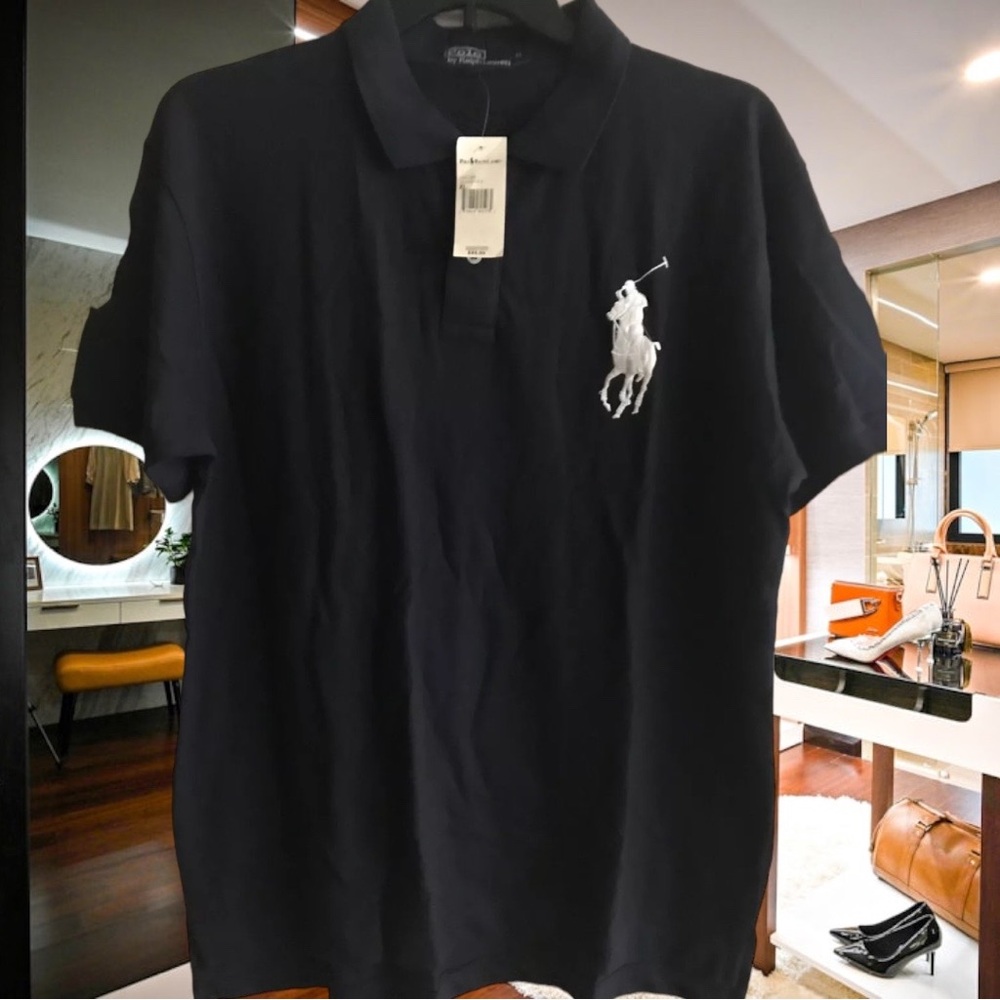 Polo Ralph Lauren Men's  Big Pony Shirt,  Size XL, Dark Blue Color, NEW +TAG !!